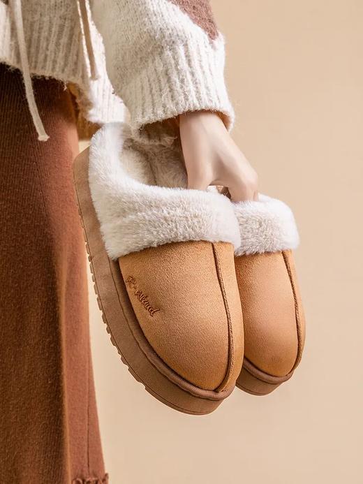 【59.8元4双】Mu&Cu皮绒UG风棉拖 | 仿麂皮绒面柔软不掉毛，内里加厚绒毛如踩云朵 商品图6