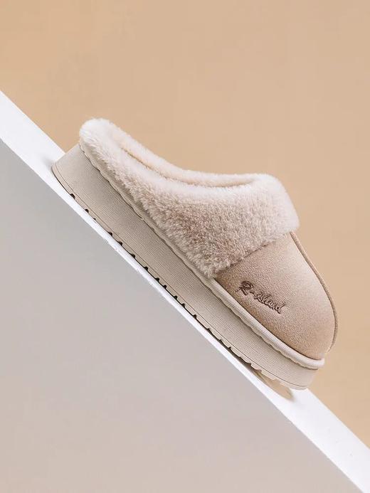 【59.8元4双】Mu&Cu皮绒UG风棉拖 | 仿麂皮绒面柔软不掉毛，内里加厚绒毛如踩云朵 商品图5