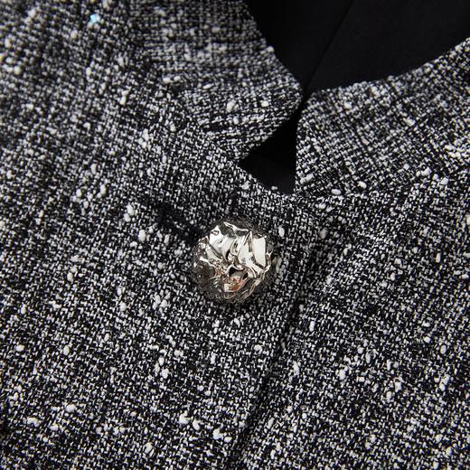 「高货wl」全新升级【铂金会员441/天猫589/差价148】(99222)洛诗琳2025秋冬小香风粗花呢收腰马甲高腰直筒长裤两件套 商品图3