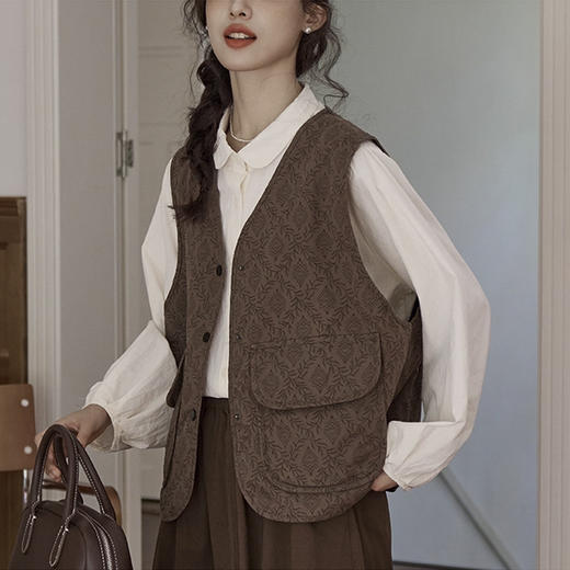 裁缝学苑AH79日系复古马甲纸样女装新款外搭坎肩背心马夹外套样板 商品图2