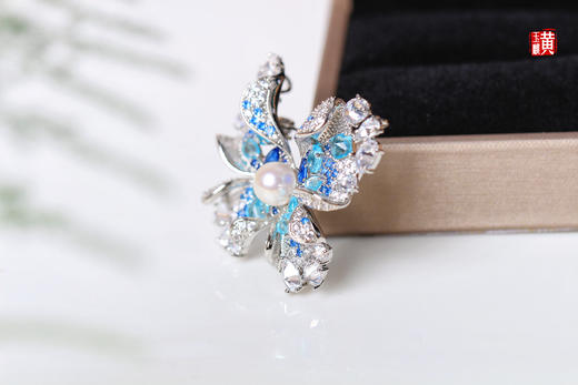 【蝶舞】Akoya 海水珍珠胸针 商品图3