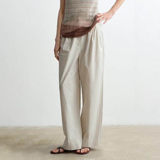 ROMI STUDIO“休闲随性”100%棉高密纸感宽松直筒休闲裤 RWCSXG1611 商品图1