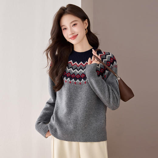 QF 20-1576韩系羊毛衫漂亮洋气减龄毛衣 商品图2