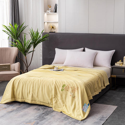 啄木鸟 天丝夏被-秋菊黄200*230cm ZMN-XB-10 商品图3