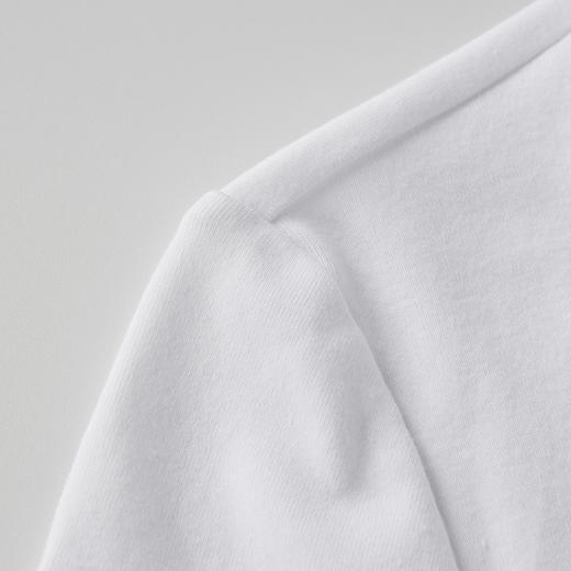 ROMI STUDIO“Clean fit”极简白色棉质高弹修身短袖T恤 RWCRSX1583(现货) 商品图9