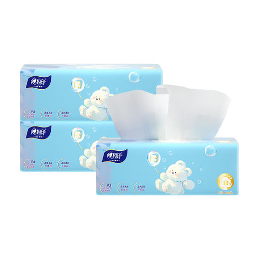 心相印 小熊100抽3包/提 6903244962353 商品图0