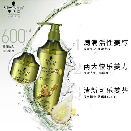 施华蔻 生姜修护头皮净澈(绿)洗发露600mlSHK945635 商品图2