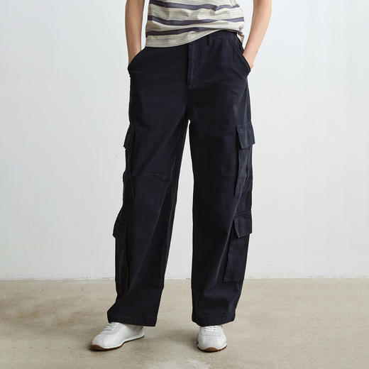 ROMI STUDIO“工装美学”*长绒竹节棉高士线绳染休闲裤 431K0022(现货) 商品图3