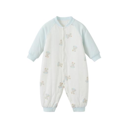 怡比晚安小熊长袖开襟哈衣HY25WIN021花蓝色调59#-90# 商品图6