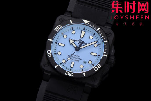 M+柏莱士INSTRUMENTS系列BR03A 方形男士腕表 陶瓷壳 雾霾蓝 商品图2