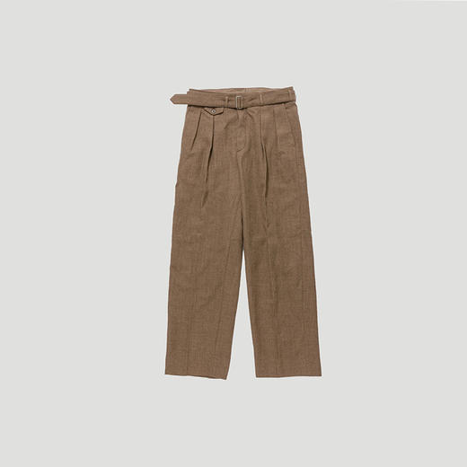 KAPTAIN SUNSHINE Belted Riviera Pants 英国蓝面羊毛休闲裤 商品图2