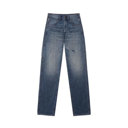 ROMI STUDIO“复古丹宁”夏季轻薄水洗毛须直筒牛仔裤 RWCRX83985 商品图5