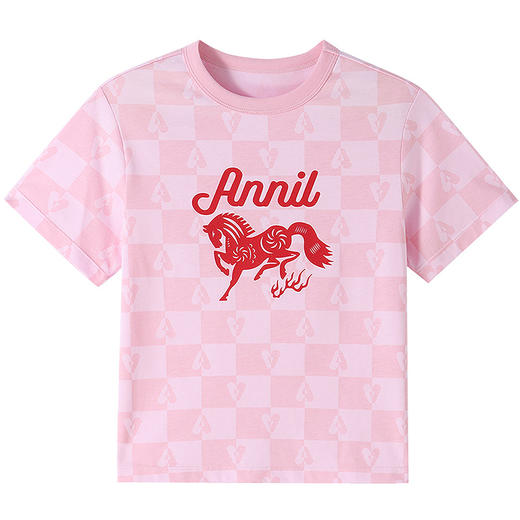 【新年波】男女童圆领短袖针织衫夏季新款安奈儿童装EM621506 商品图7