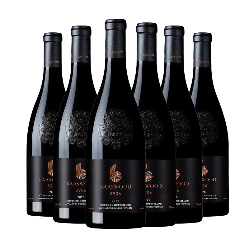 首彩 百事活B906红葡萄酒15度 750ml*6整箱装 法国·AOP原瓶原装进口 自饮宴会伴手礼