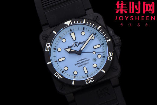 M+柏莱士INSTRUMENTS系列BR03A 方形男士腕表 陶瓷壳 雾霾蓝 商品图1