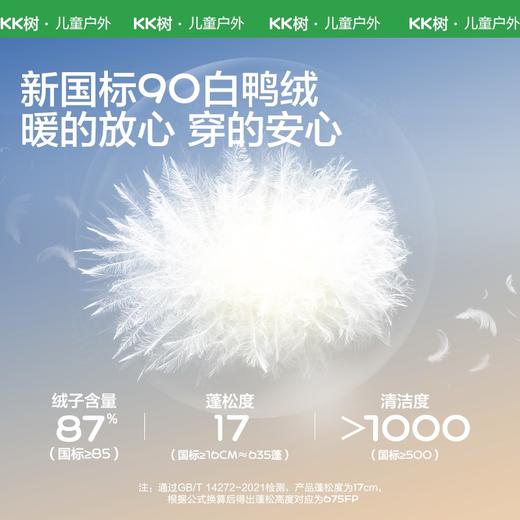 KK树儿童羽绒保暖加厚手套轻盈男童女孩冬季防冻防风可挂脖防水暖噗噗羽绒手套 商品图1