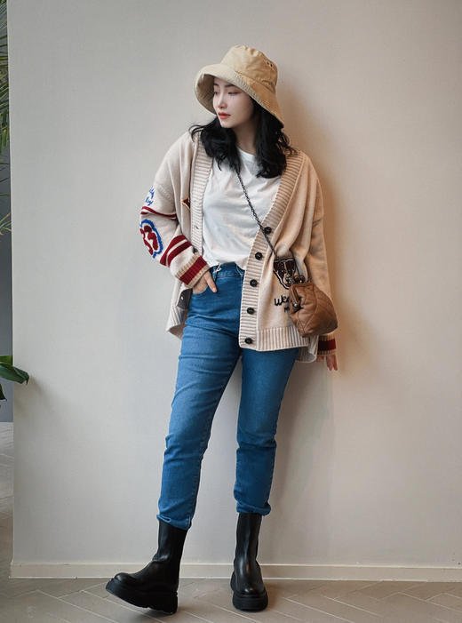 MaxMara WEEKEND 花纹V领针织毛衫(SS) 商品图5