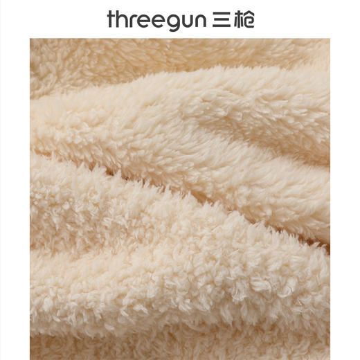 Threegun三枪 马卡绒圆领开襟女士家居套-T80059D01 商品图14