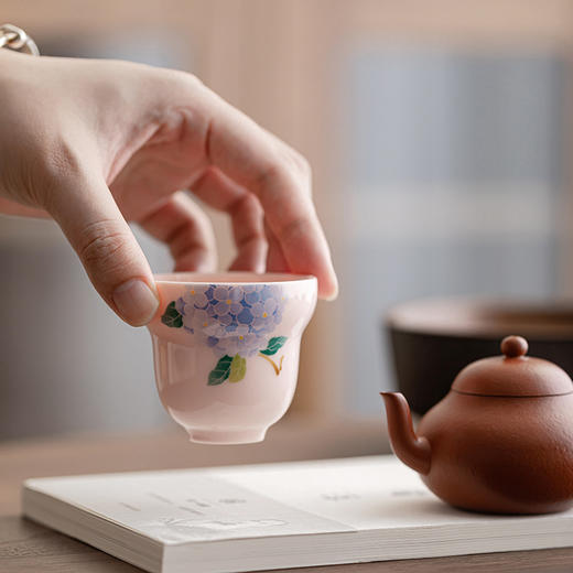 「高颜值！手工陶瓷茶杯」家用葫芦主人杯功夫茶具单杯品茗杯茶碗餐饮用具 商品图3