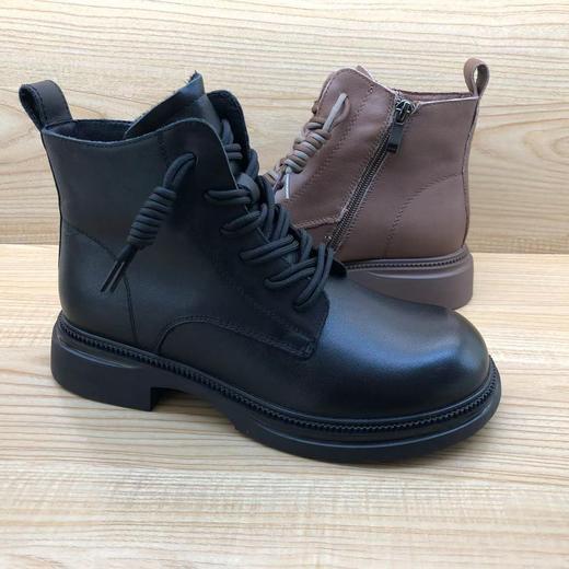 豪行秋冬新品时尚休闲真皮女靴短靴马丁靴23451692专柜正品 商品图5