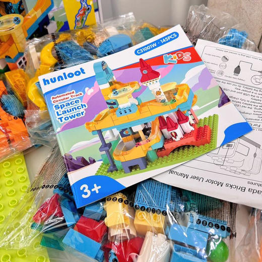 【双十一破价积木🔥】双鹰咔搭航天发射塔大颗粒积木！乐高兼容大颗粒电动积木乐园 益智拼装电动循环 儿童动脑立体玩具 电动航天发射塔大颗粒积木 商品图5
