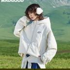 马得工地/MDGDWT13633/星星绗棉连帽棉服 商品图0