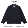 9580SDSA男士秋冬新款痞帅男装极简风纯色棒球领纽扣开衫卫衣百搭时尚 商品缩略图1