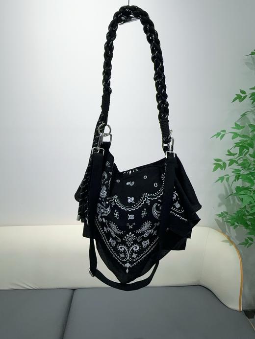 明星同款文艺休闲布包民族风百搭印花刺绣复古腰果斜挎包 商品图5