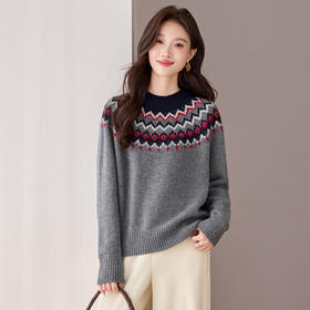 QF 20-1576韩系羊毛衫漂亮洋气减龄毛衣