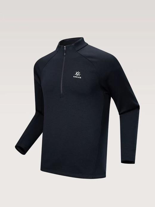 凯乐石男款抓绒半拉链长袖防风防臭透气衫 商品图4