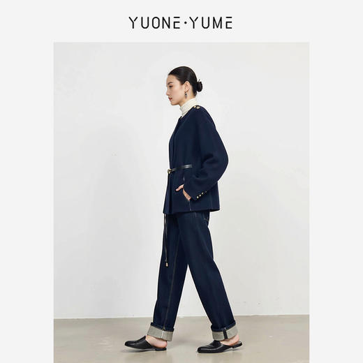 Y5Q09G2190 2穿斗篷式中长款羊绒大衣 RJ005 商品图2