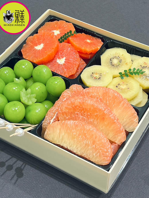 🛵木盒果切【精致大四拼】800克 商品图0