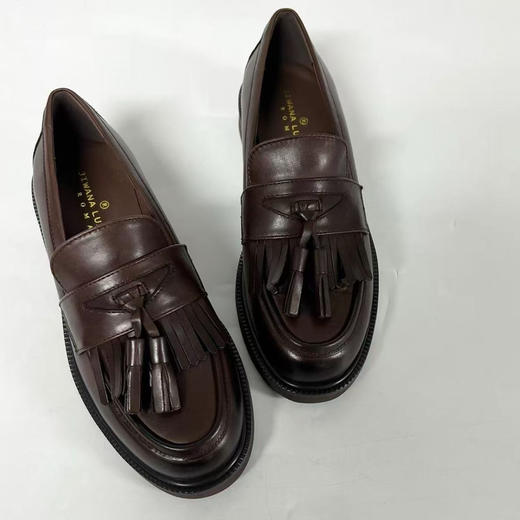 jiwana英伦风流苏乐福鞋。黑色。棕色 自己备注号码颜色 商品图5