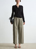 ROMI STUDIO垂坠感精致休闲高挑西装设计感直筒长裤 D3122(现货) 商品缩略图5