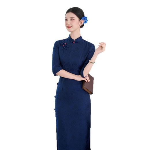 SKY 66988复古中国风长款中袖时尚中式修身旗袍 商品图4