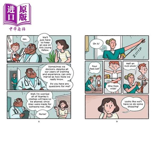 预售 【中商原版】桥梁漫画 纸片人斯坦利 Flat Stanley The Graphic Novel 英文原版 全彩图画小说 经典冒险故事 儿童漫画书 进口 商品图2