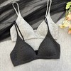 【GZ】无忧购49元2件法式深V细肩带螺纹三角杯内衣轻盈交叉网纱文胸（截单后3-5天发货) 商品缩略图1
