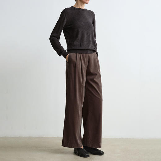 ROMI STUDIO”法式复古“头层水晶羊皮方头浅口平底僧侣鞋23AWS156 商品图5