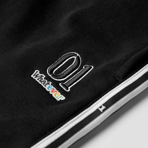 NPC潮牌运动系列重磅430G黑白条纹直筒裤卫裤男休闲舒适NP47SP07 商品图2