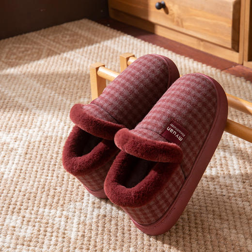 冬季【老人棉鞋防滑】保暖加绒加厚 老式中老年人包跟棉拖鞋男外穿  商品图5