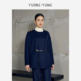 Y5Q09G2190 2穿斗篷式中长款羊绒大衣 RJ005