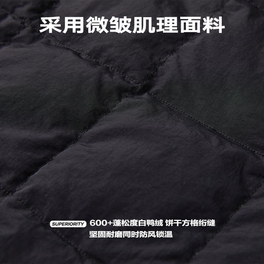 NPC潮牌趣味饼干绗缝羽绒服冬季锁温夹克羽绒衬衫外套NP38DJ32BG 商品图4