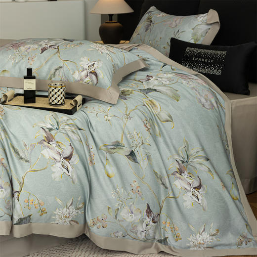 【线下门店经典款天丝磨毛升级款】80S天丝棉磨毛丝绵醇绒四件套 厚实保暖柔软顺滑套件 商品图5