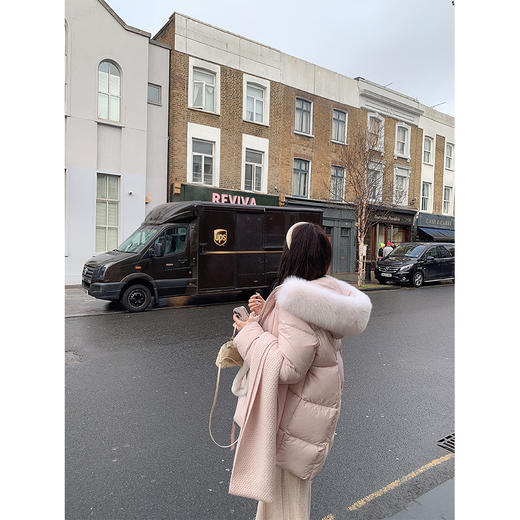 金蘑菇菇   棉花小奶糖 /  90白鸭绒羽绒服狐狸毛毛领 商品图1