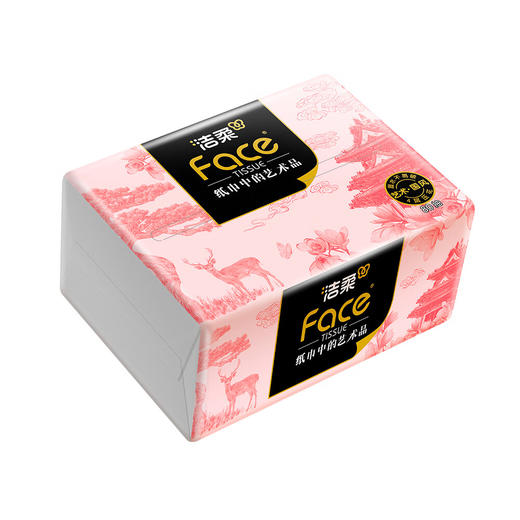 【洁柔】锦绘芳华软抽抽纸 80抽4层(6包装) BR252-06A-FN 商品图0