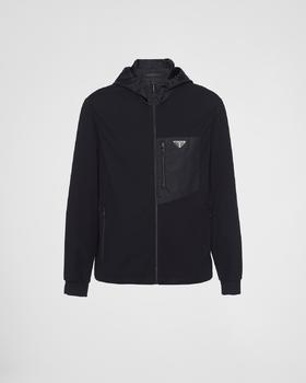 P.R.D 科技感棉质与 Re-Ny1on宽松连帽外套 WT903