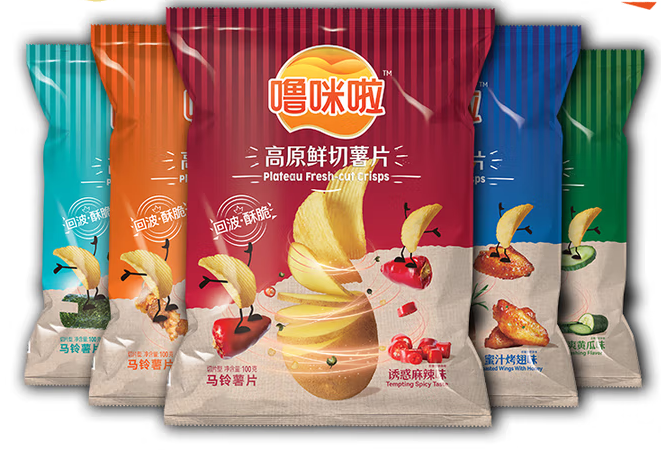 【俊客小店·自提商品】100g噜咪啦高原鲜切薯片 1*24【诱惑麻辣】