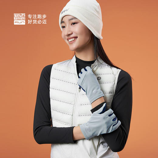 【防风锁温 暖而不燥】必迈跑步轻弹抓绒手套 双指触屏设计 3D立体版型 商品图3