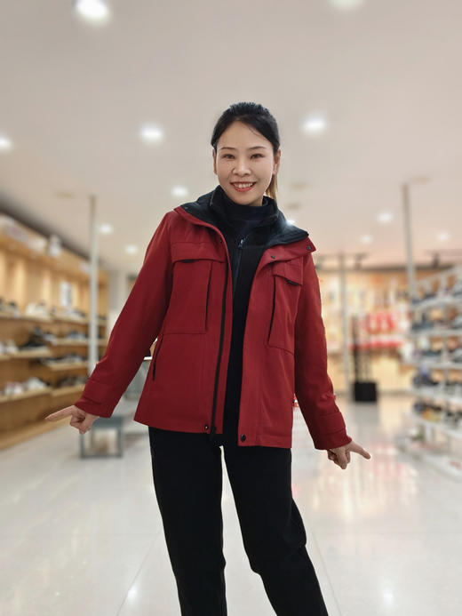 双星名人情侣款冲锋衣外套534212/534211 商品图0