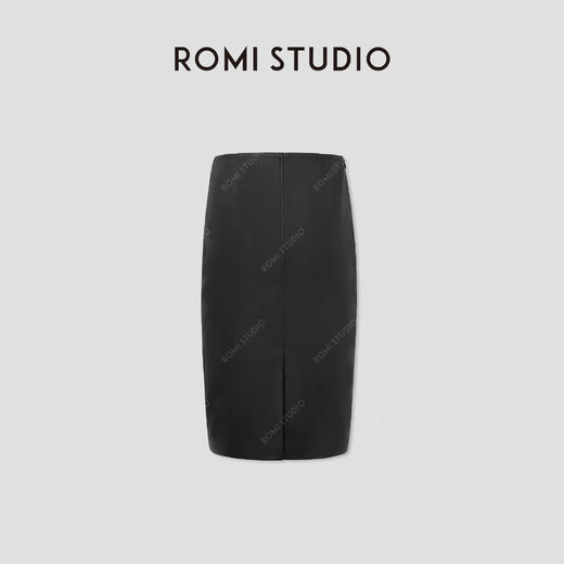 ROMI STUDIO“法式优雅”绵羊皮革柔软舒适微弹包臀半裙 RWCSXB1738 商品图1